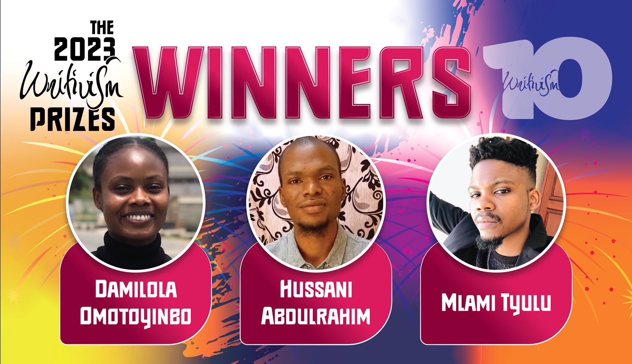 You are currently viewing Damilola Omotoyinbo, Hussani Abdulrahim, & Mlami Tyulu Win 2023 Writivism Prizes