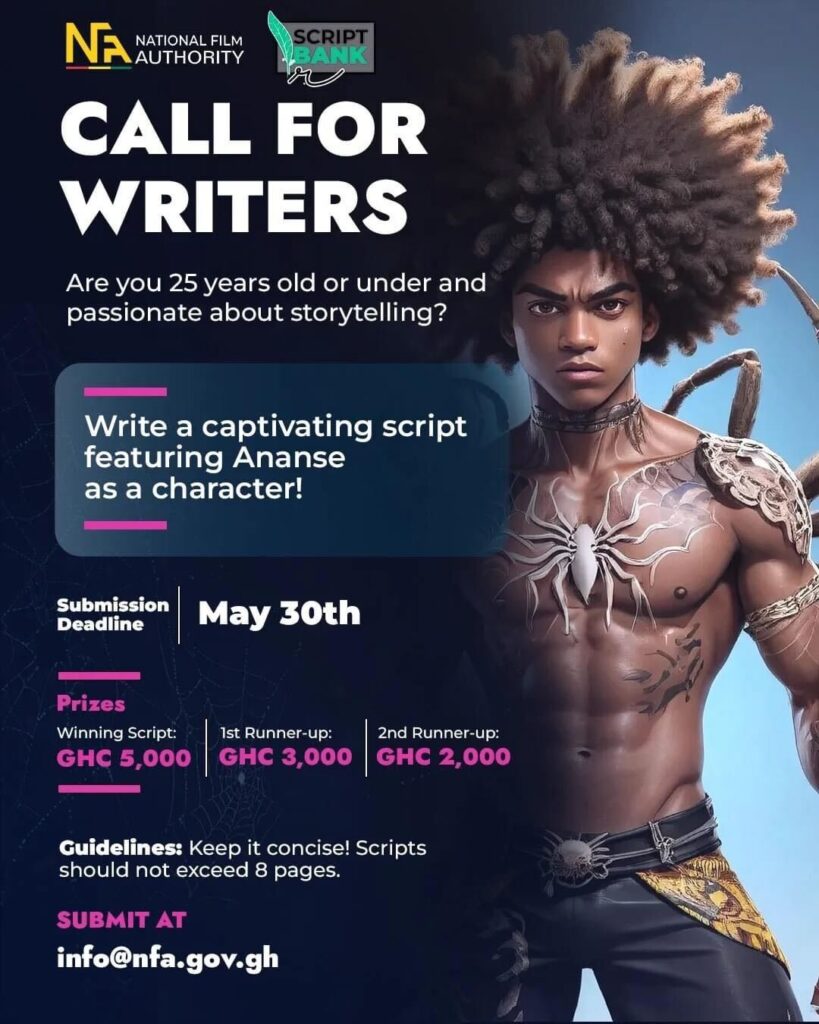 Read more about the article Call for Writers: The National Film Authority (NFA) of Ghana