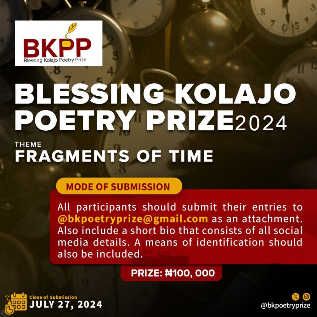 Read more about the article The Blessing Kolajo Poetry Prize 2024 Calls For Submissions