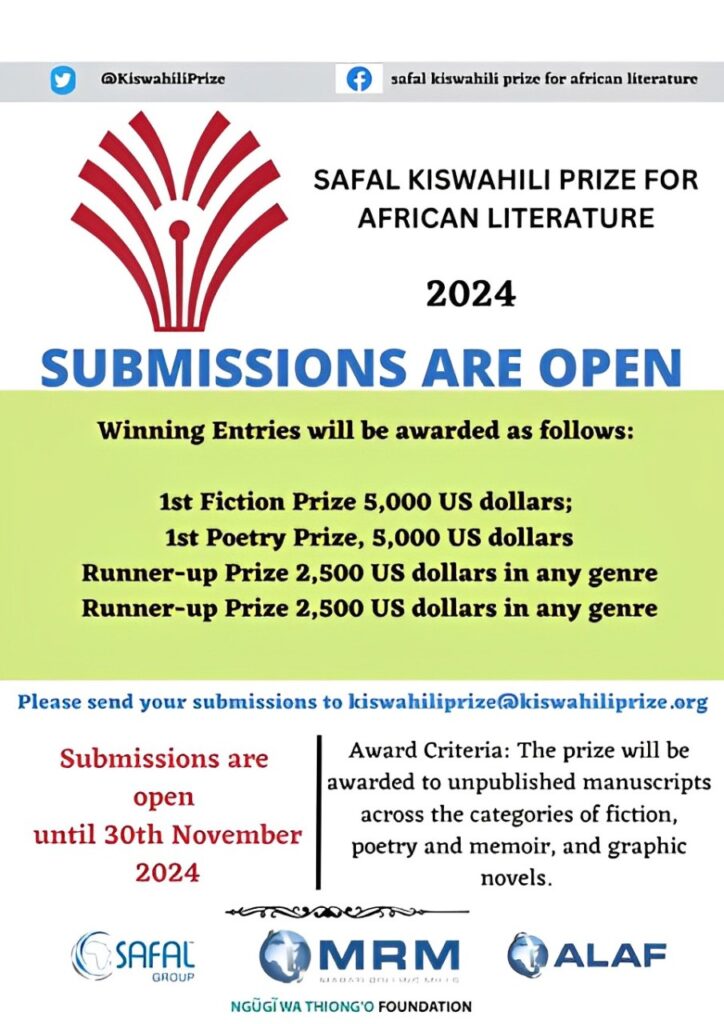 Read more about the article Call For Submission: The Safal Kiswahili Prize For African Literature