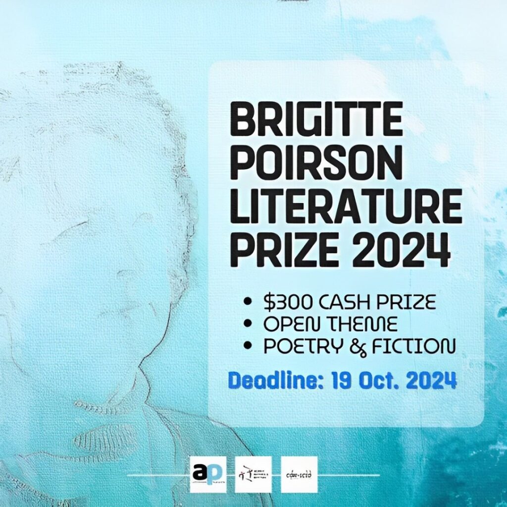 Read more about the article Call For Submissions: The Brigitte Poirson Literature Prize 2024