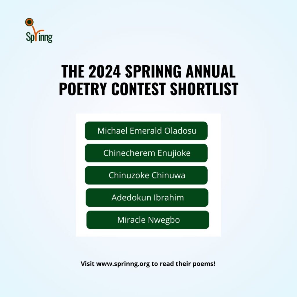 Read more about the article Sprinng Announces Shortlist for Annual Poetry Contest