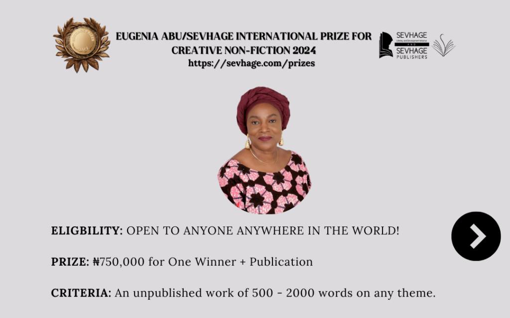 Read more about the article SEVHAGE and ALINEA Launch The Eugenia Abu/SEVHAGE International Prize for Creative Nonfiction