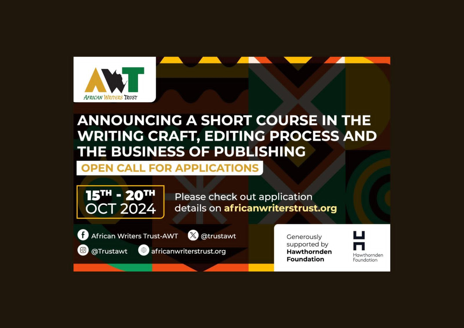 You are currently viewing Open Call for Applications: African Writers Trust