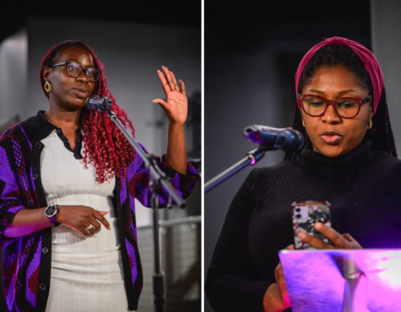 Dami Okhiria Wins as Olamide Shobowale also Dazzles at Derby Poetry Slam 2024