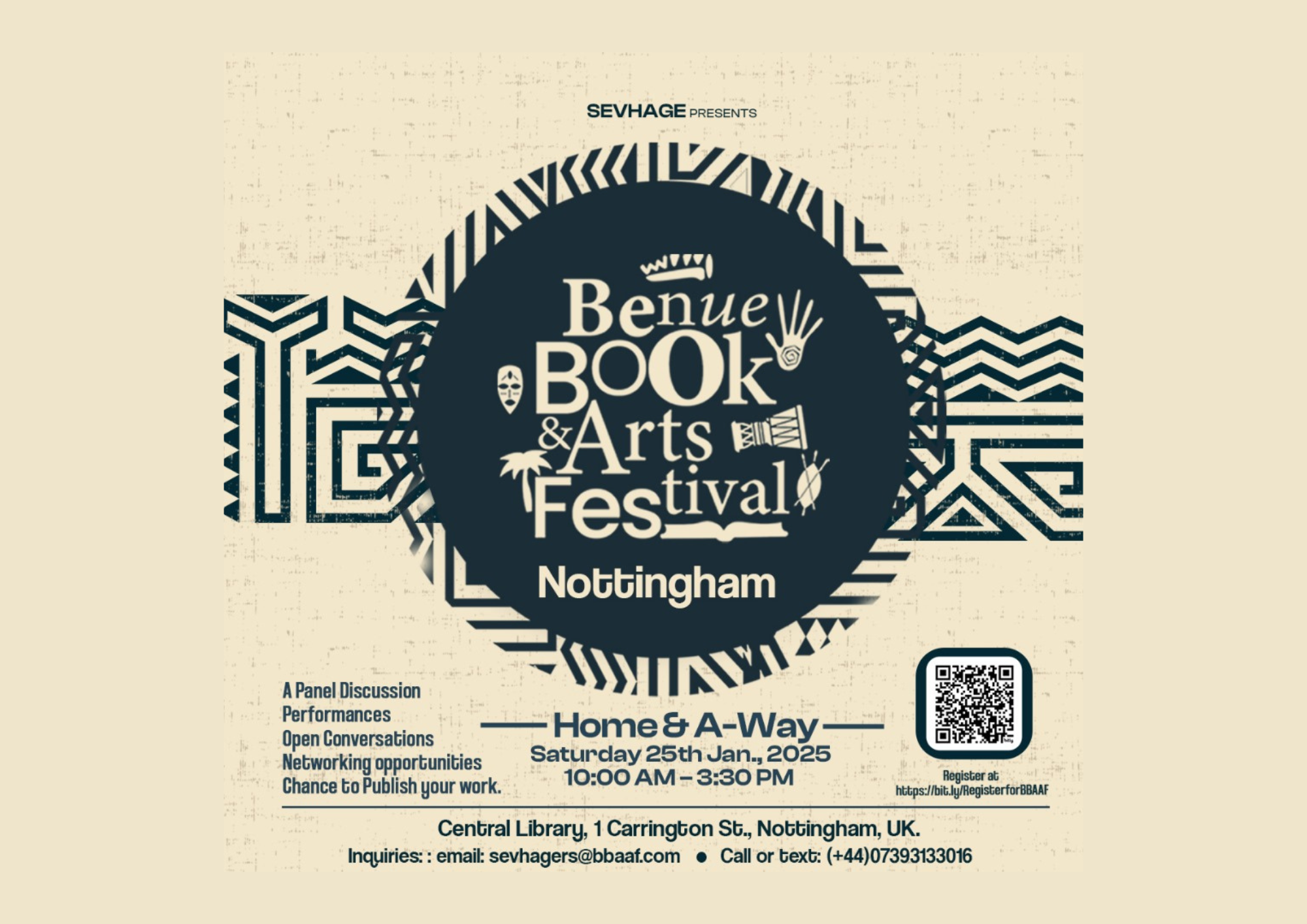 You are currently viewing Benue Book And Arts Festival Debuts in Nottingham, UK on 25th January 2025