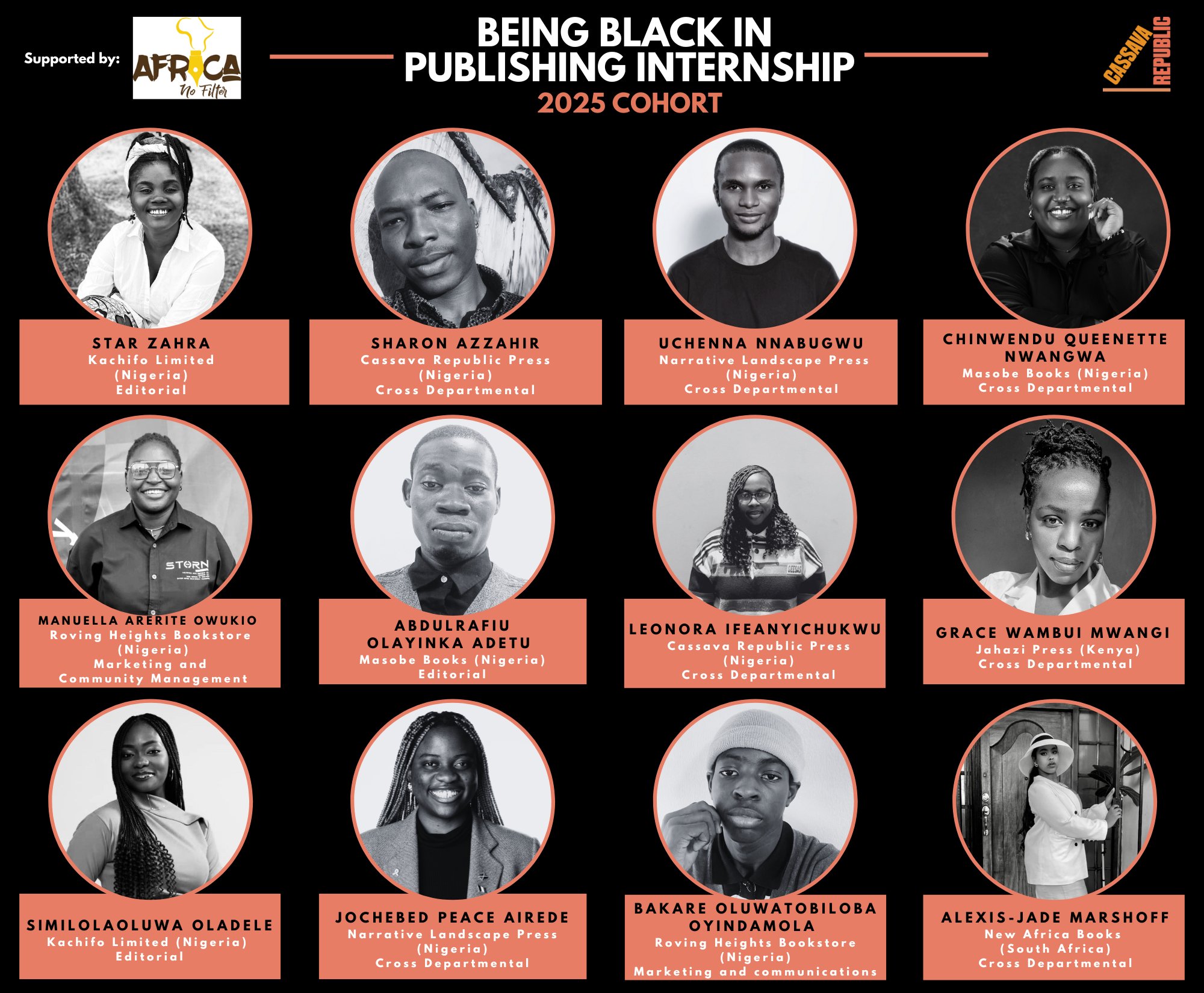 You are currently viewing Cassava Republic Unveils 2025 Being Black in Publishing Cohort