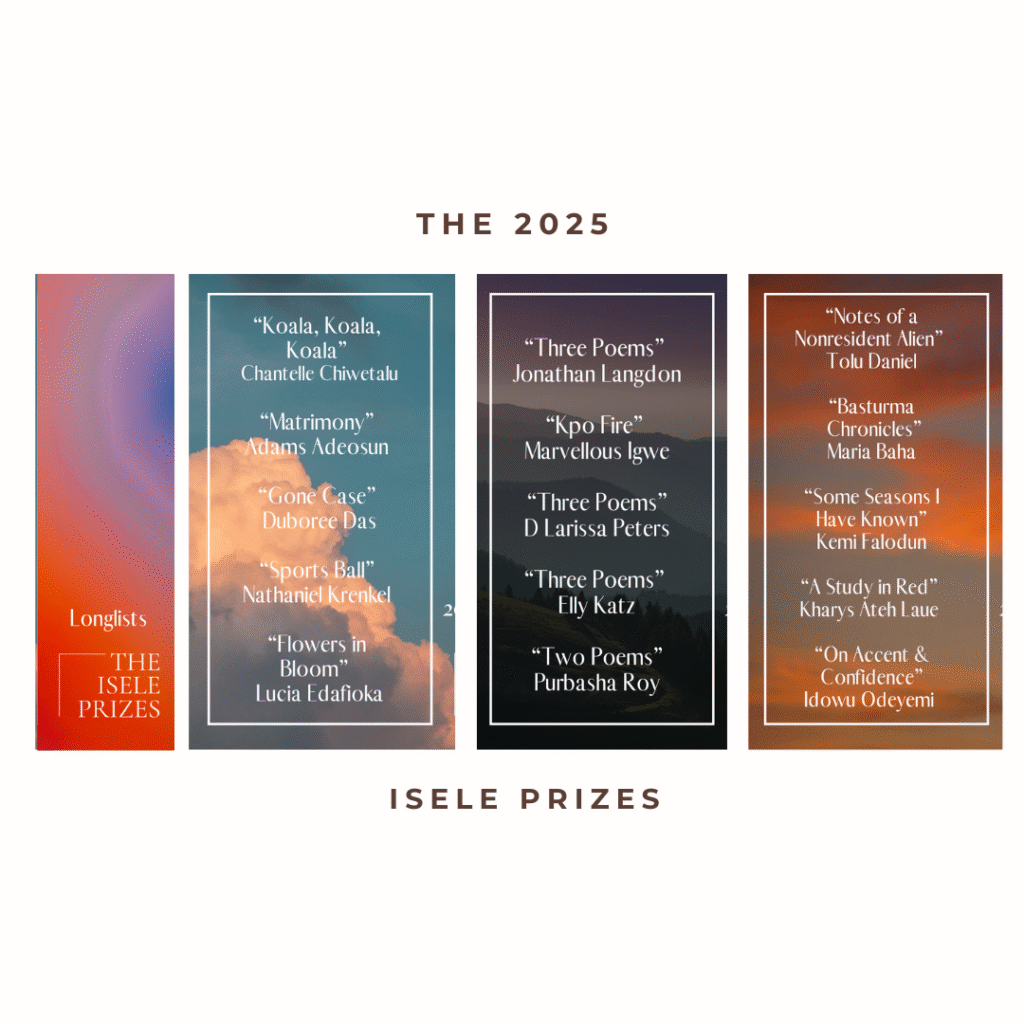 Read more about the article Isele Magazine Unveils the 2025 Isele Prizes Longlists