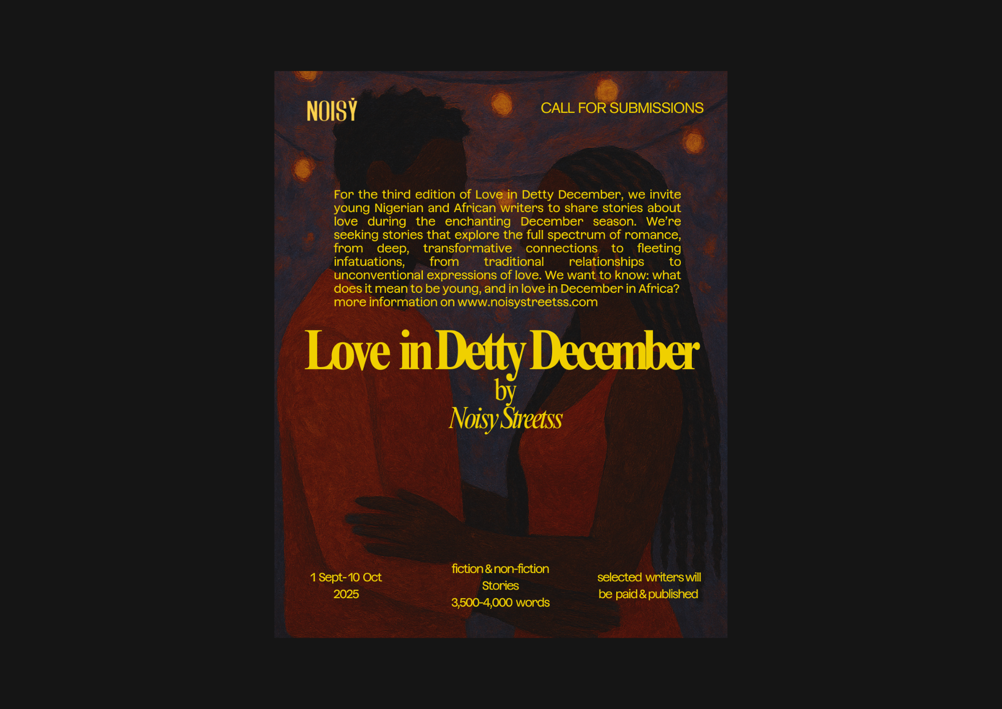 You are currently viewing Call For Submissions: ‘Love In Detty December Vol. III’