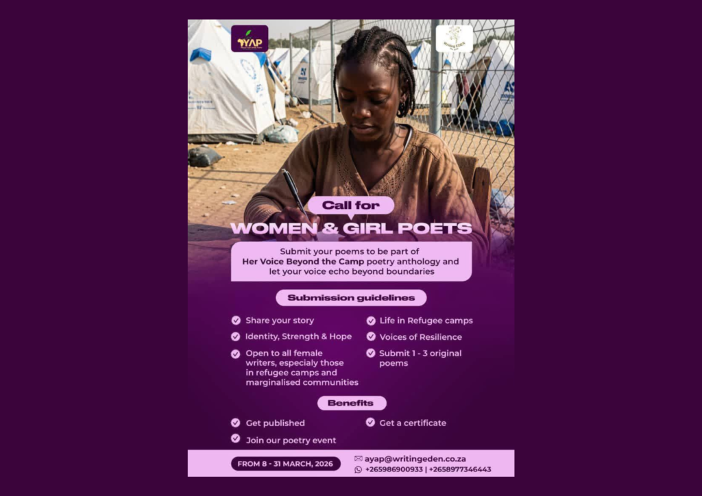 Read more about the article Call for Submissions: “Her Voice Beyond the Camp” Women & Girls Poetry Anthology Opens