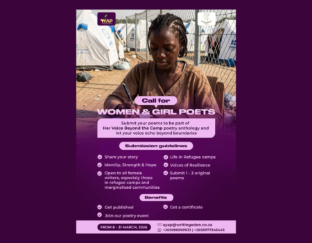 Call for Submissions: “Her Voice Beyond the Camp” Women & Girls Poetry Anthology Opens