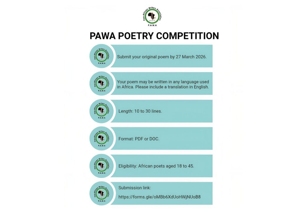 Read more about the article PAWA Opens Submissions for 2026 Young African Writers’ Poetry Competition