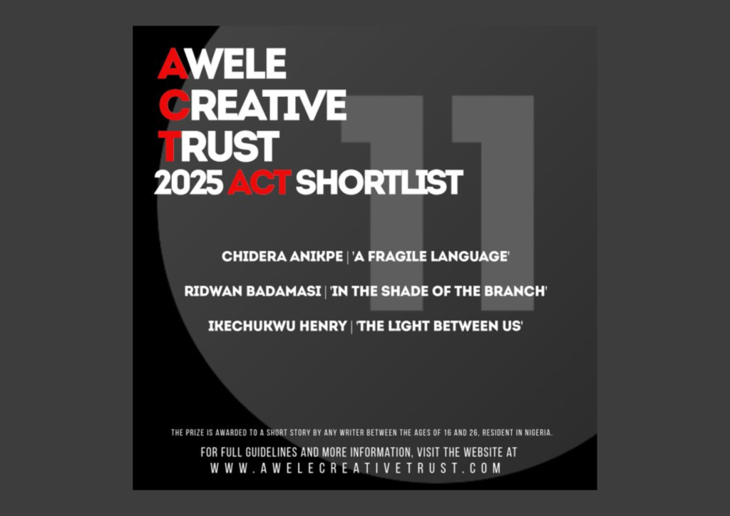 Read more about the article Awele Creative Trust Announces 2025 ACT Shortlist