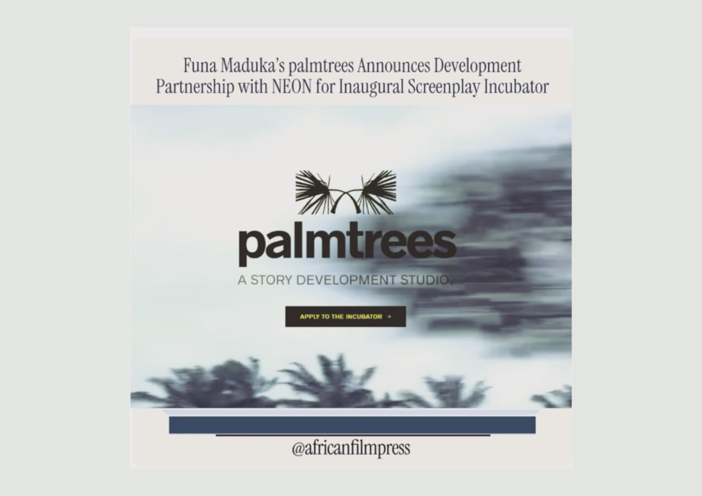 Read more about the article palmtrees Partners with NEON to Launch Global Screenplay Incubator