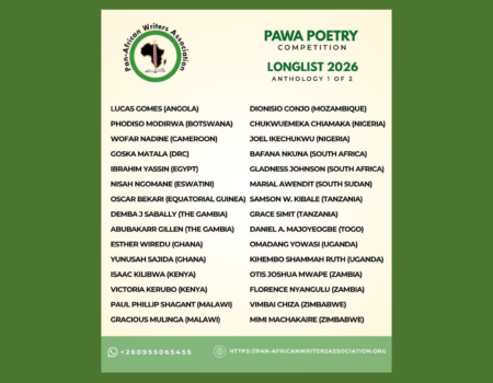 Pan-African Writers Association Reveals First Phase of Longlisted Poems for 2026 Poetry Competition