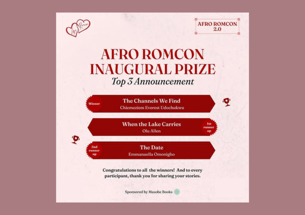 Read more about the article Chiemeziem Everest Udochukwu Wins Inaugural Afro RomCon Literary Prize