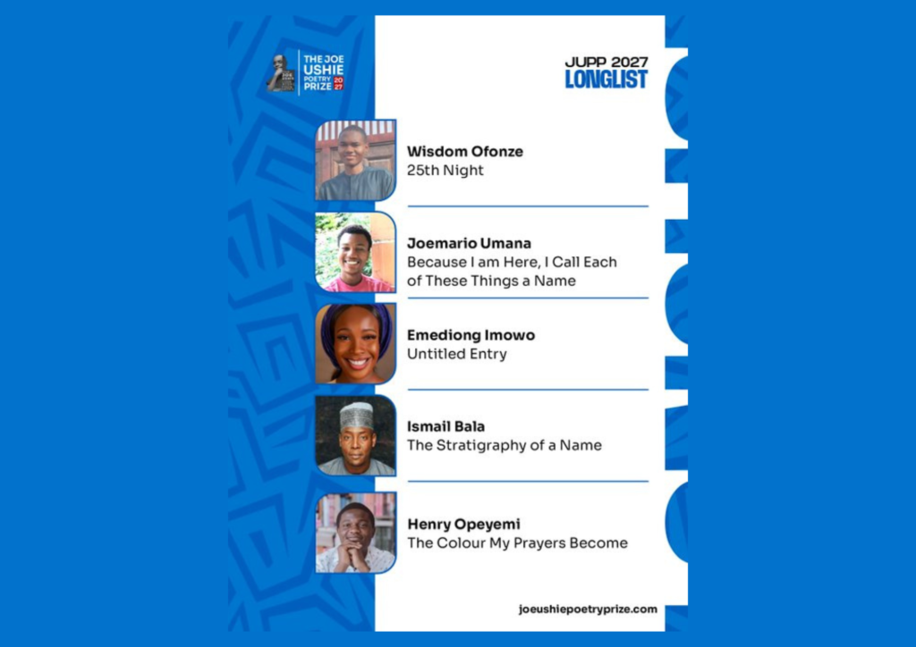 Read more about the article The Joe Ushie Literature Foundation Unveils First Five Writers on 2027 Poetry Prize Longlist