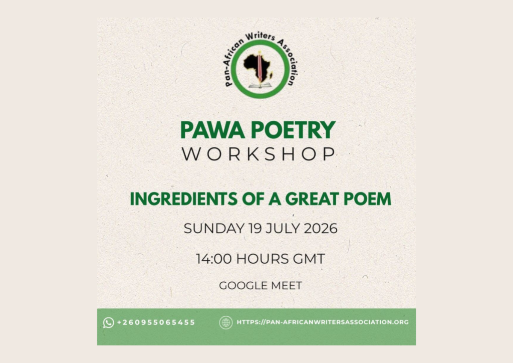 Read more about the article PAWA Announces Free Virtual Poetry Workshop for July 19