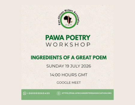 PAWA Announces Free Virtual Poetry Workshop for July 19