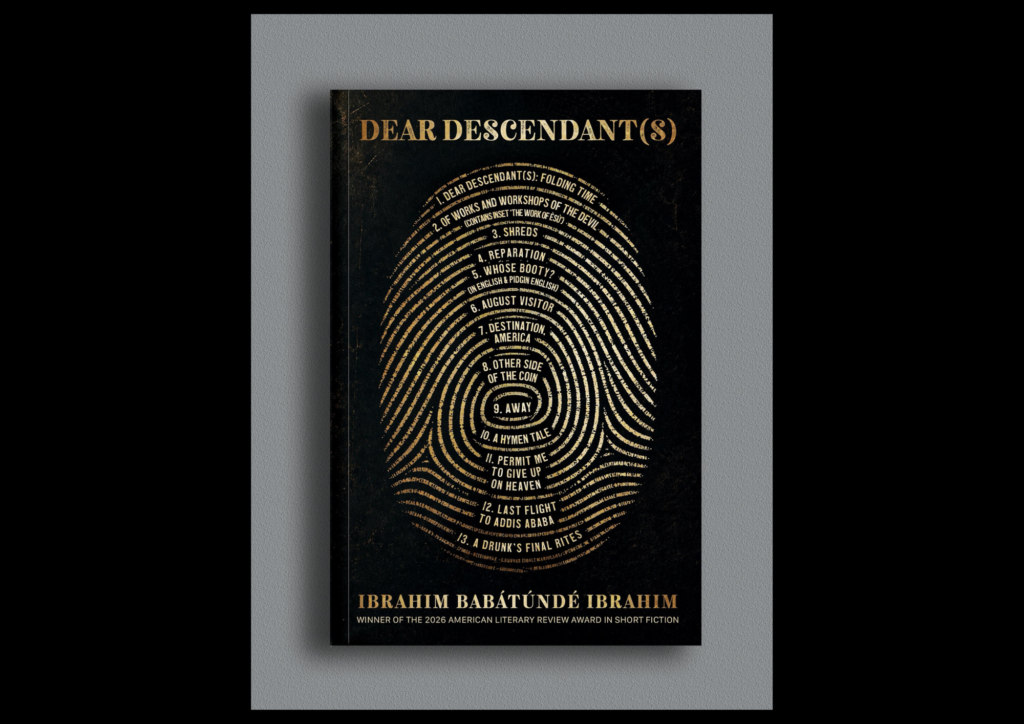 Read more about the article Masobe Books Acquires Ibrahim Babátúndé Ibrahim’s “Dear Descendant(s)”; Reveals Cover
